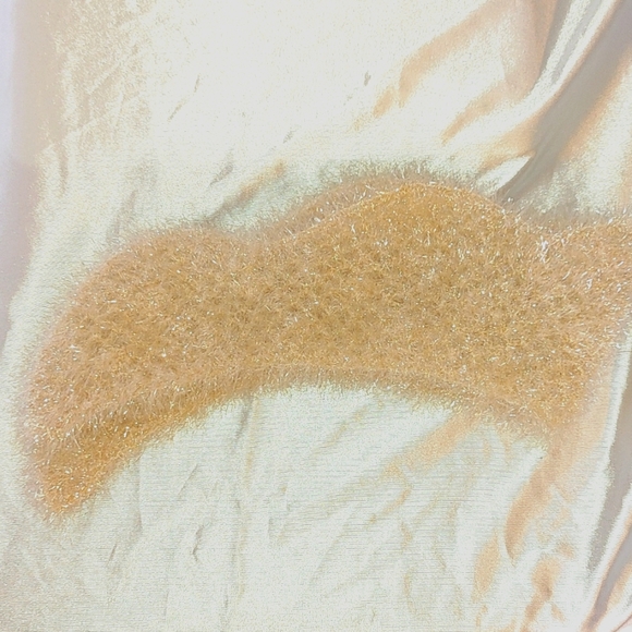 Cute fuzzy shiny collar pale creamy pink - Picture 4 of 6